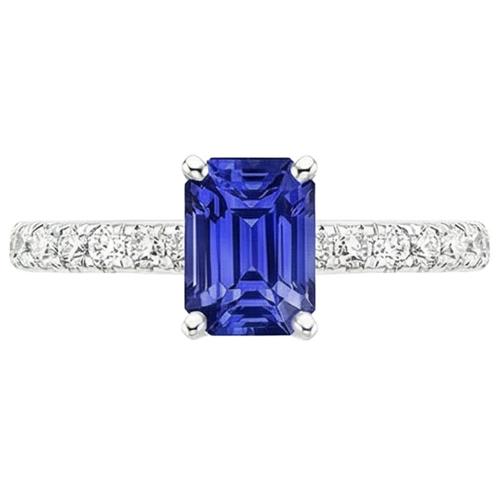 echter round diamant 4.25Karat ring Profilansicht