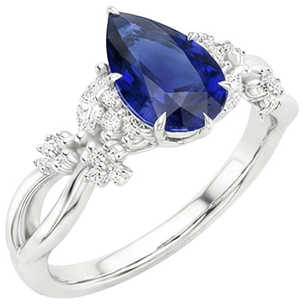 echter marquise diamant 3.75Karat ring Seitenansicht