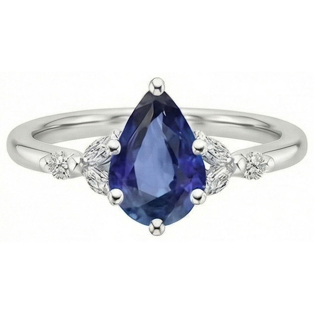 echter marquise diamant 4.75Karat ring Profilansicht