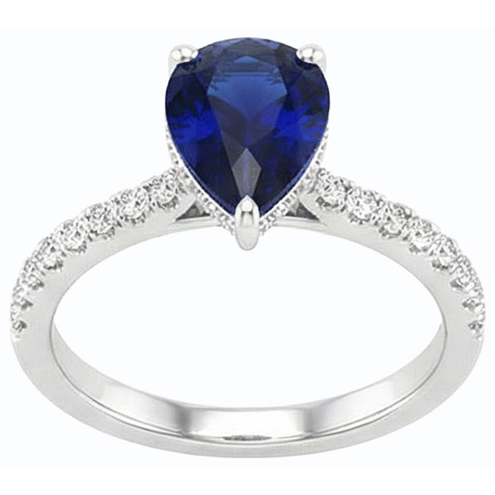 echter round diamant 3.50Karat ring Detailansicht