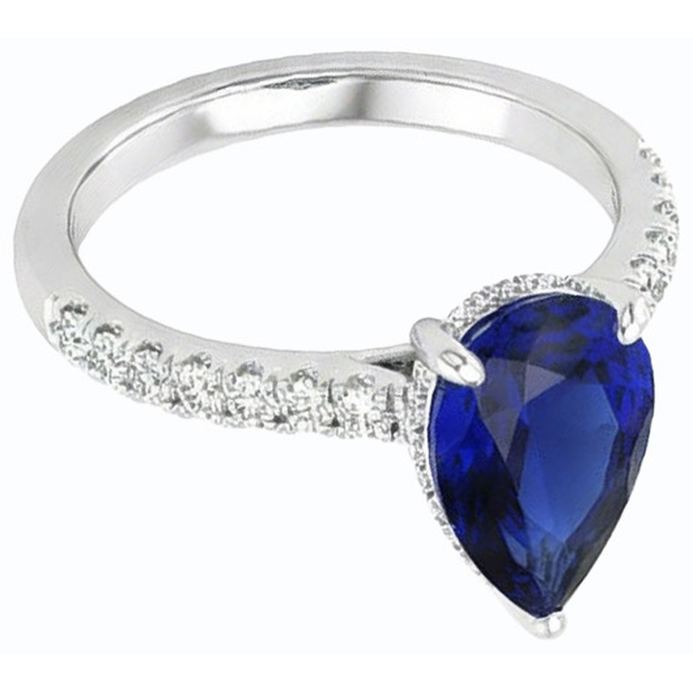 echter round diamant 3.50Karat ring Profilansicht