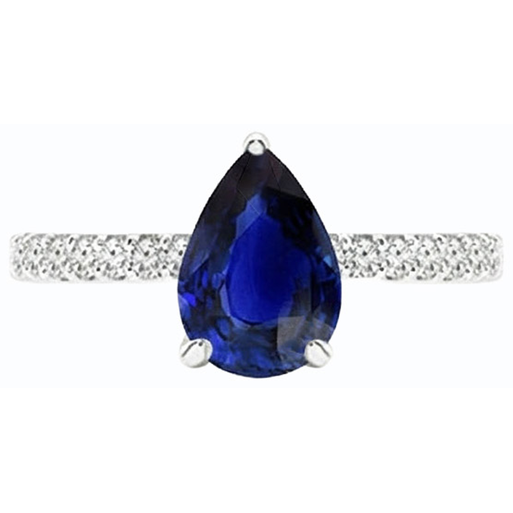 echter round diamant 3.50Karat ring auf Weiß