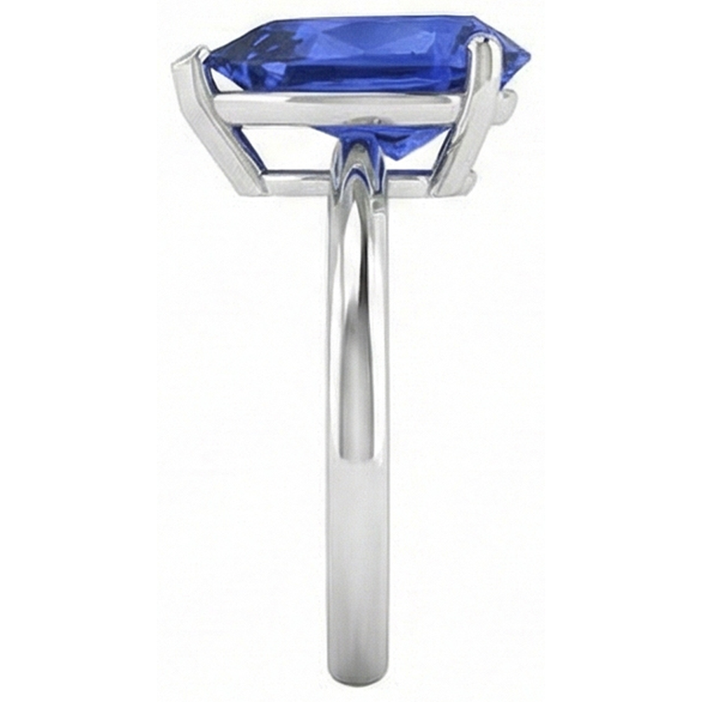 Solitaire Birne Sri Lanka Saphir Ring Krappen Set 3 Karat Gold