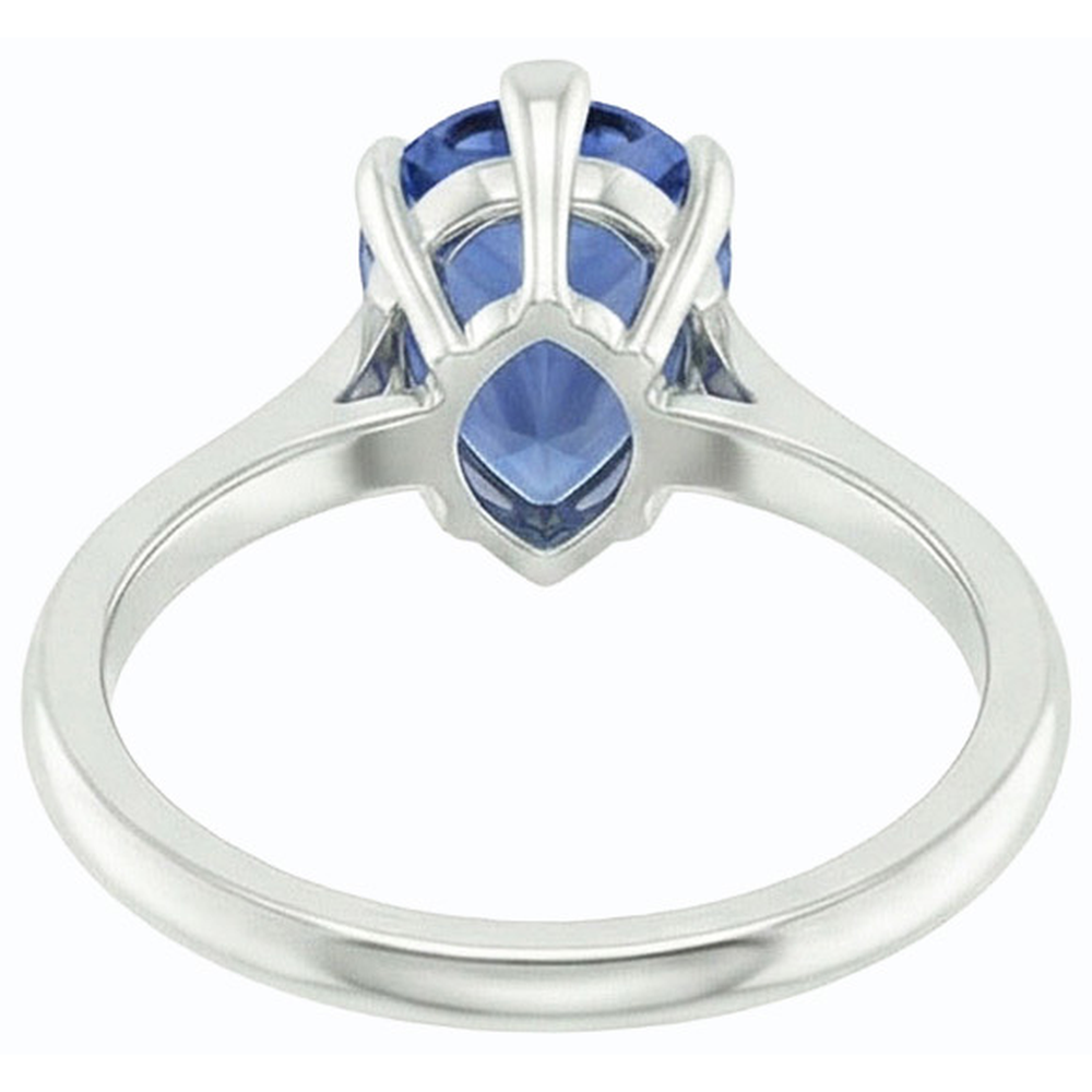 echter pear diamant 1.50Karat ring Seitenansicht