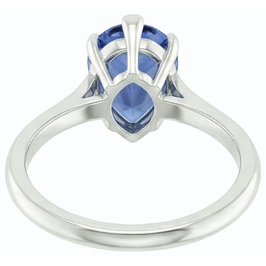 echter pear diamant 1.50Karat ring Seitenansicht