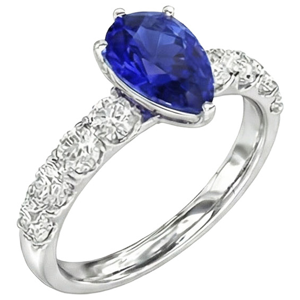 echter round diamant 4Karat ring Detailansicht