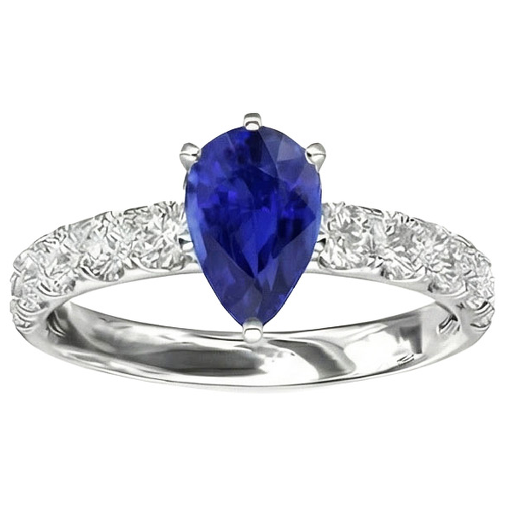 echter round diamant 4Karat ring Profilansicht