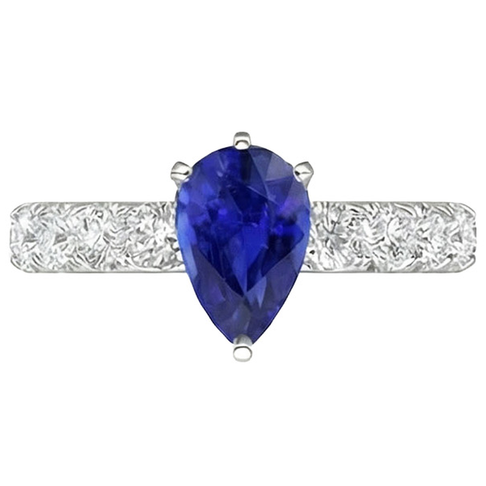 echter round diamant 4Karat ring auf Weiß
