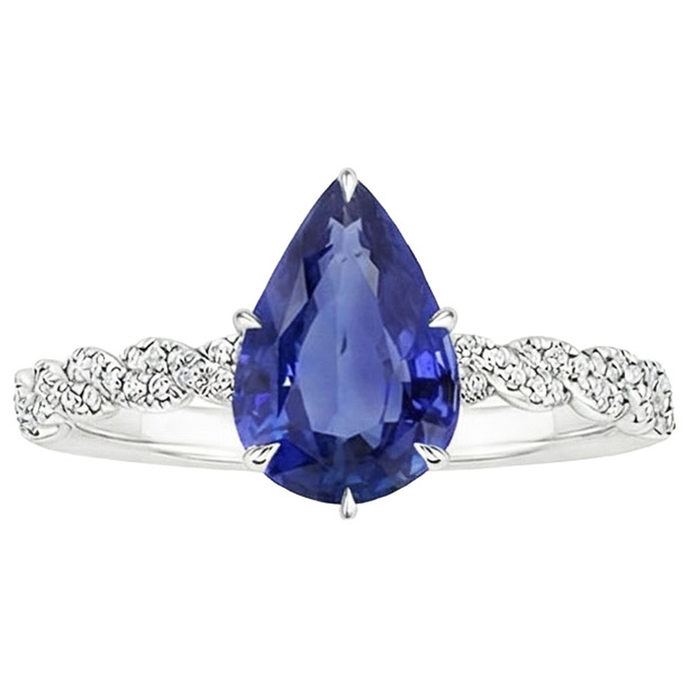 echter round diamant 3.50Karat ring Profilansicht