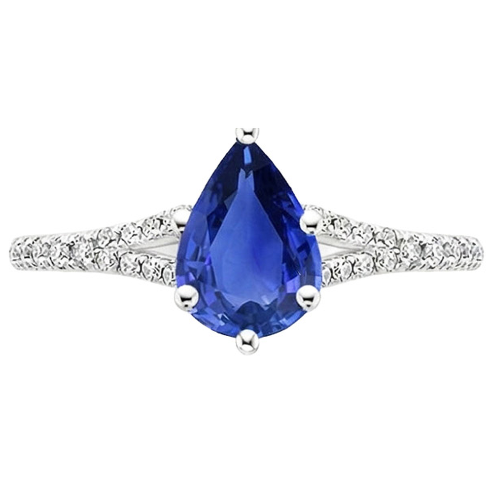 echter round diamant 3.25Karat ring Profilansicht
