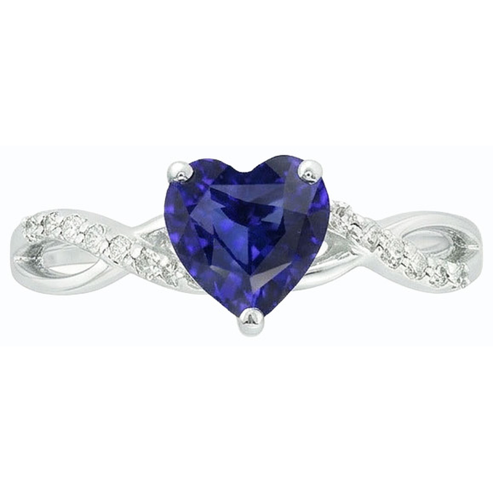echter round diamant 2Karat ring auf Weiß