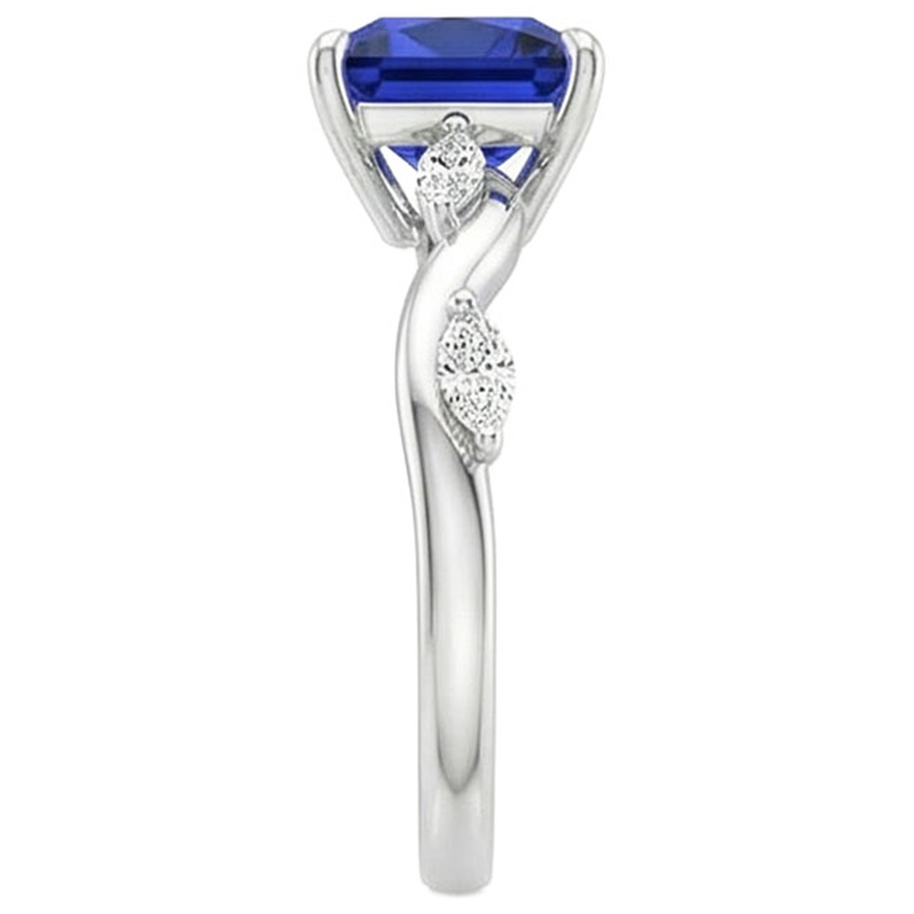 echter marquise diamant 5.50Karat ring auf Weiß