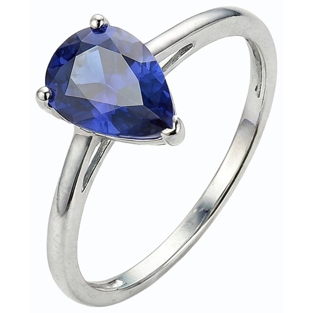 echter pear diamant 1.50Karat ring Draufsicht