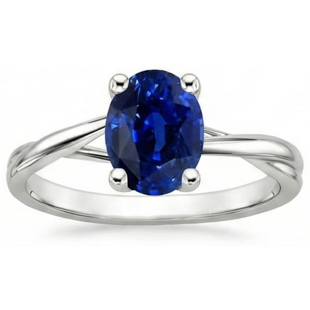 echter oval diamant 3Karat ring Detailansicht