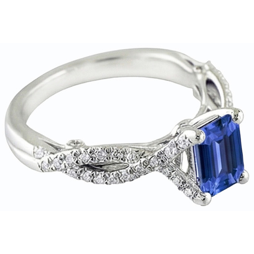 echter round diamant 2.50Karat ring Draufsicht