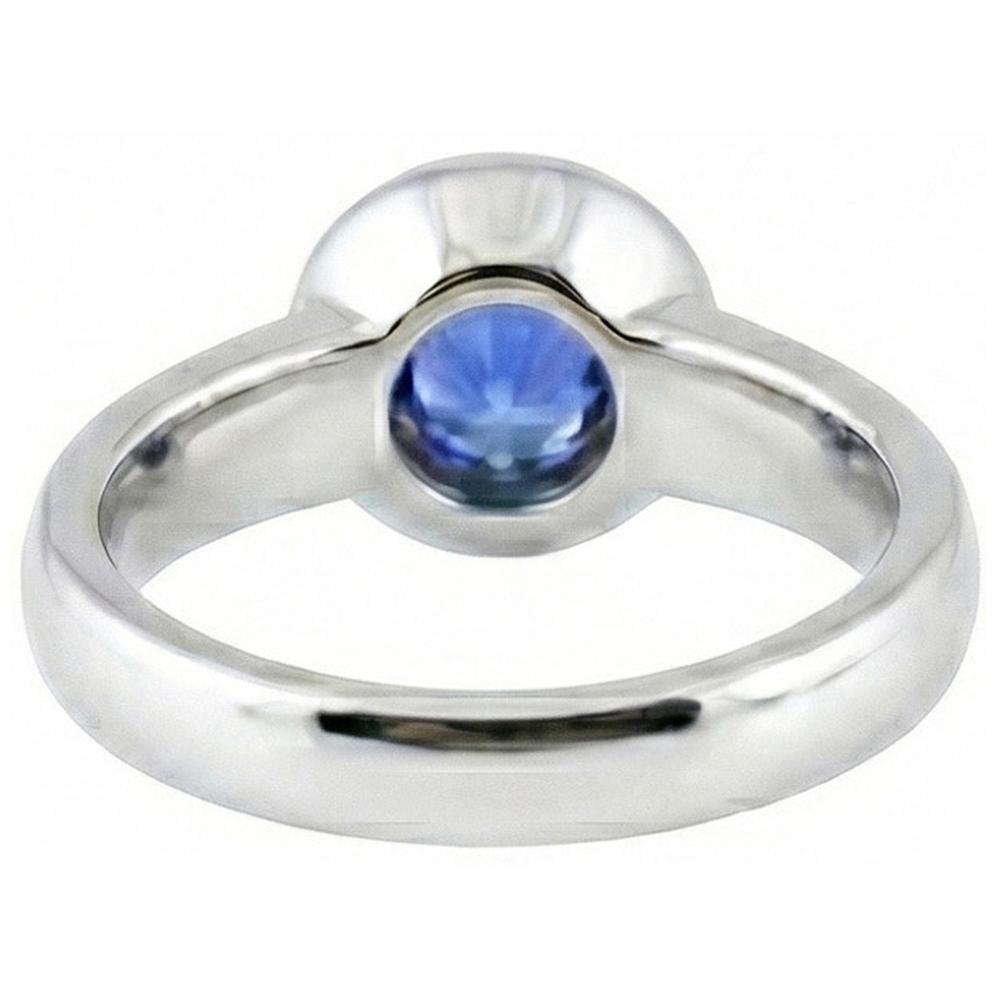 echter round diamant 1Karat ring Profilansicht