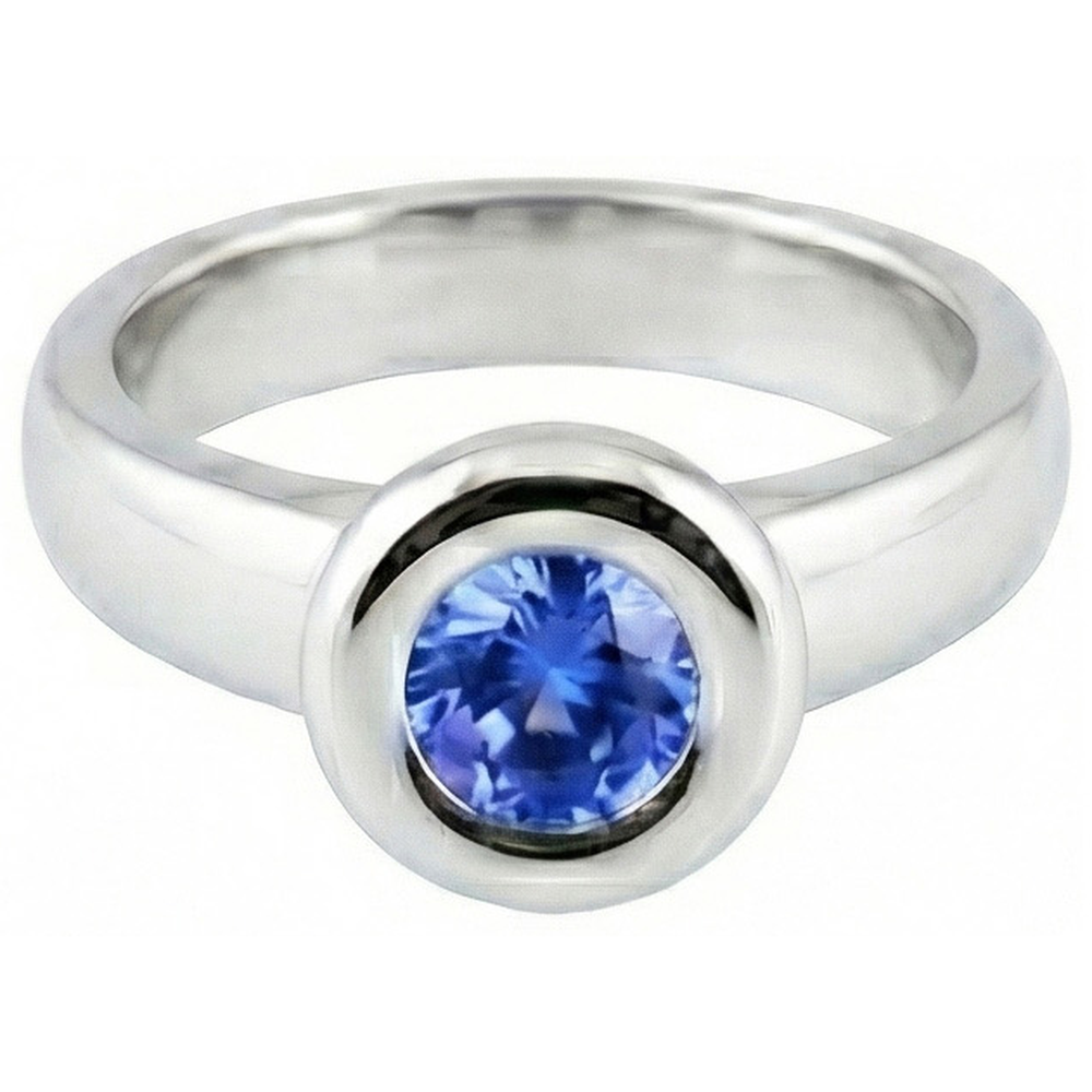 echter round diamant 1Karat ring Seitenansicht