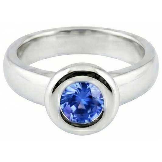 echter round diamant 1Karat ring Seitenansicht