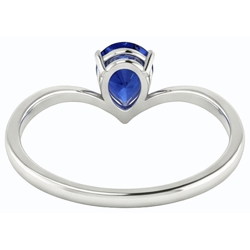 echter pear diamant 1.50Karat ring Detailansicht