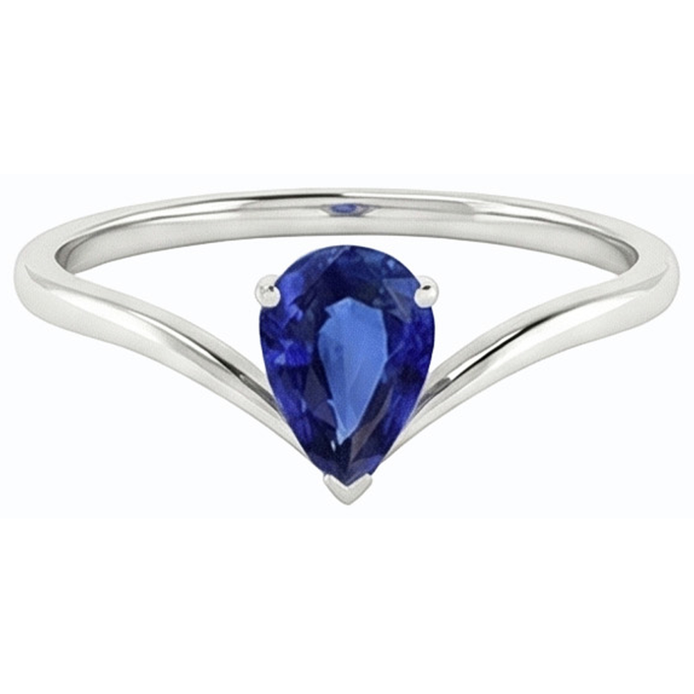 echter pear diamant 1.50Karat ring Profilansicht