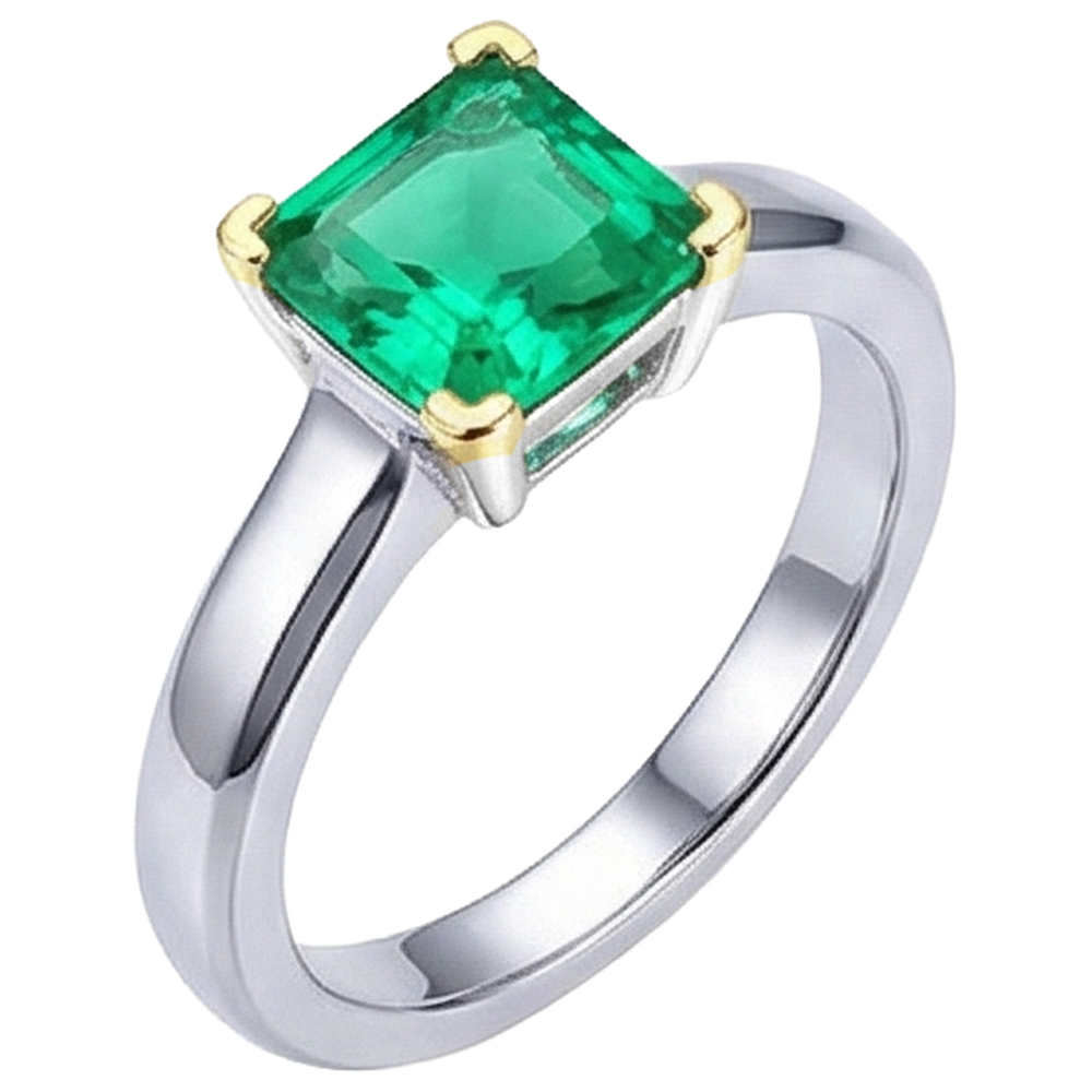 Brillanter Schmuckstein-Ring 2,50 Karat – Seitenansicht