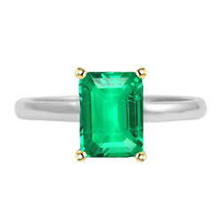 Luxuriöser GIA-Geprüft Edler Smaragd Farbstein-Ring – 3,50 Karat
