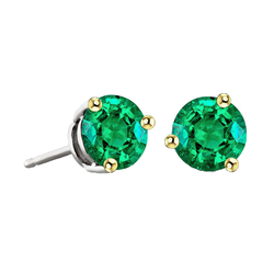 Funkelnder GIA-Zertifiziert Edler Smaragd Gemstone Earring – 2