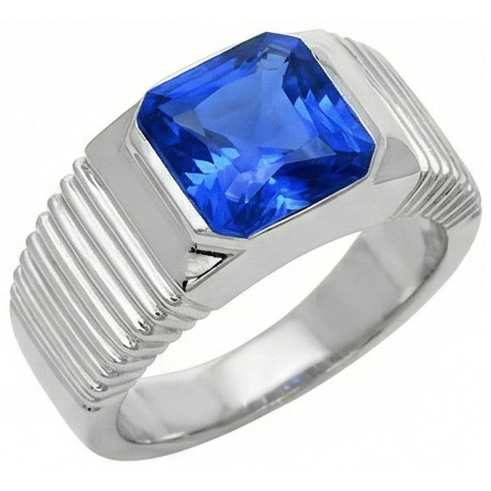 echter radiant diamant 2.50Karat ring Vorderansicht