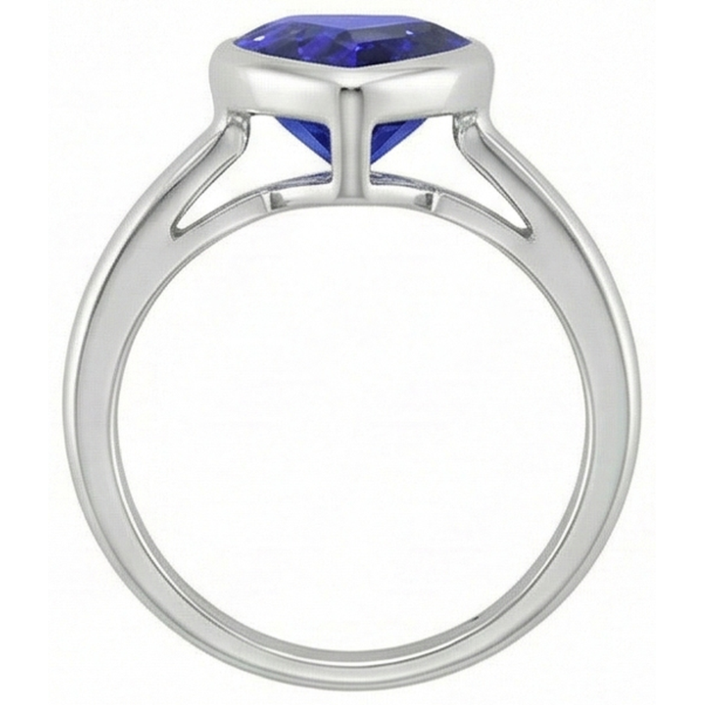 echter heart diamant 2.50Karat ring auf Weiß