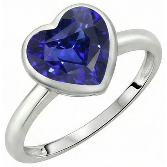 echter heart diamant 2.50Karat ring Seitenansicht