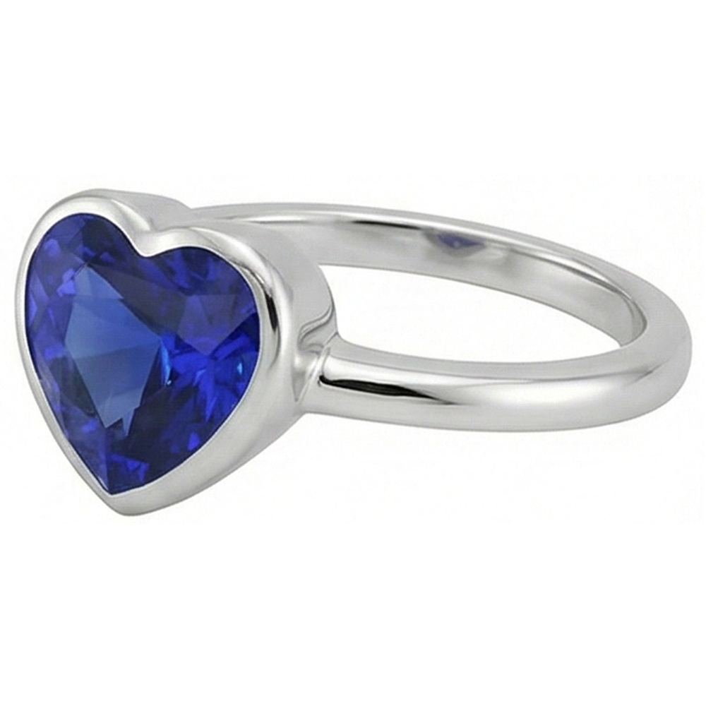 echter heart diamant 2.50Karat ring Draufsicht