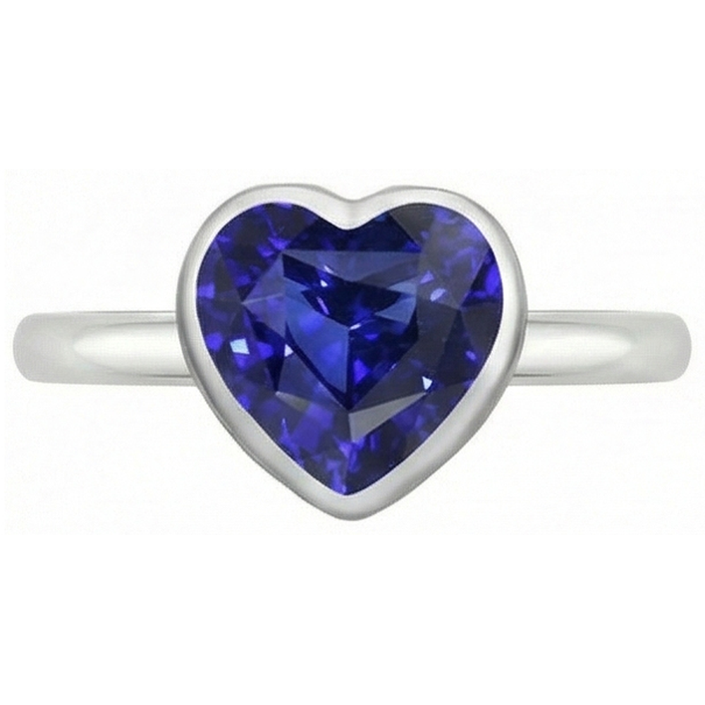 echter heart diamant 2.50Karat ring Detailansicht