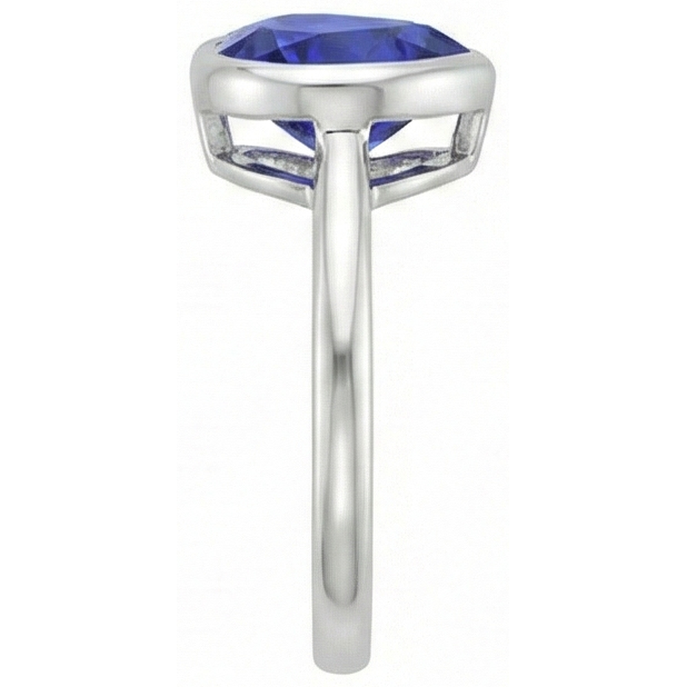 echter heart diamant 2.50Karat ring Profilansicht