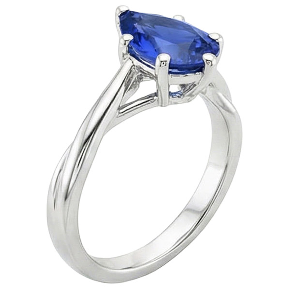 echter pear diamant 3.50Karat ring Detailansicht