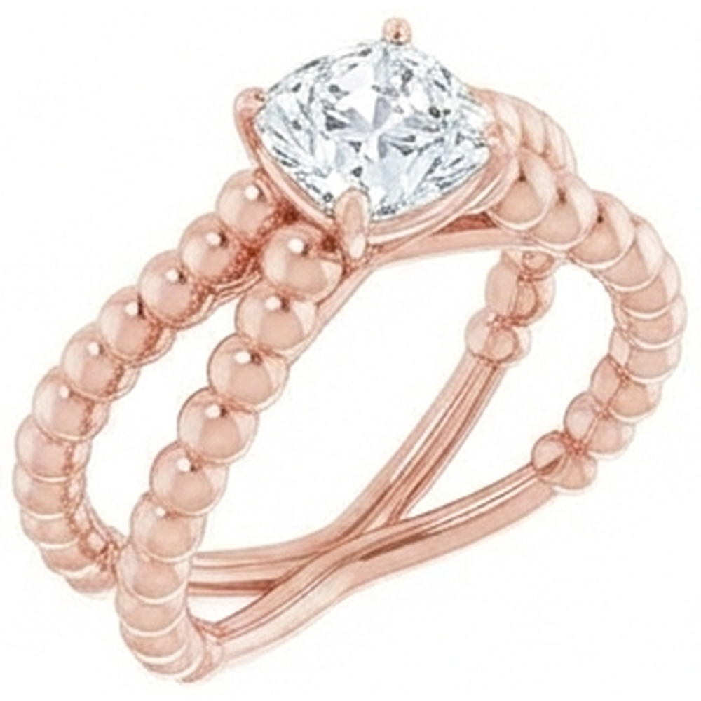 echter round diamant 3.50Karat ring Seitenansicht