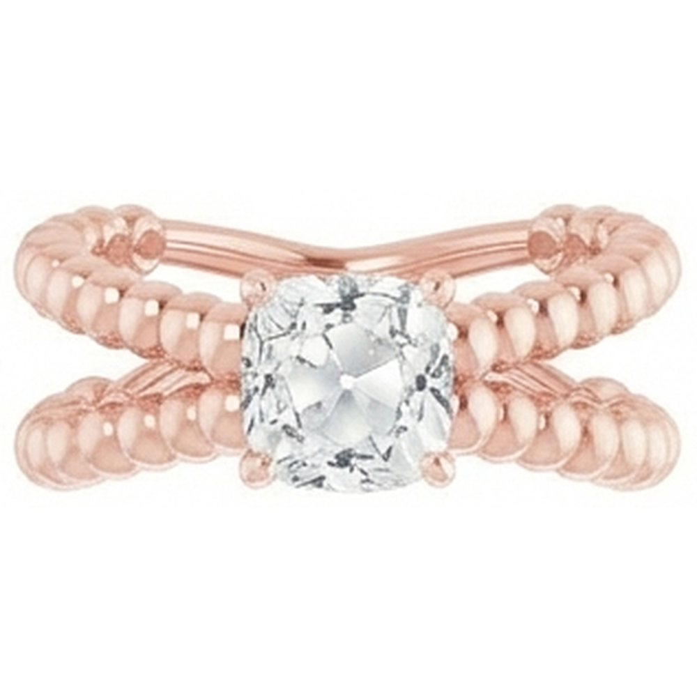 echter round diamant 3.50Karat ring Detailansicht