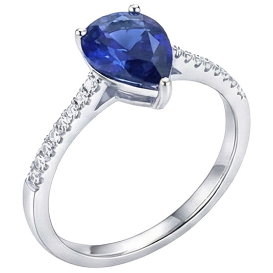 echter round diamant 2.50Karat ring Vorderansicht