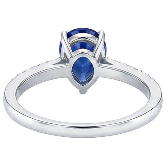 echter round diamant 2.50Karat ring Seitenansicht