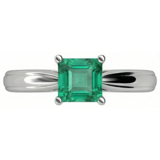 echter princess diamant 2.50Karat ring Seitenansicht
