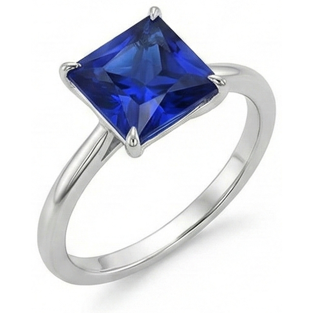 echter princess diamant 5Karat ring Seitenansicht