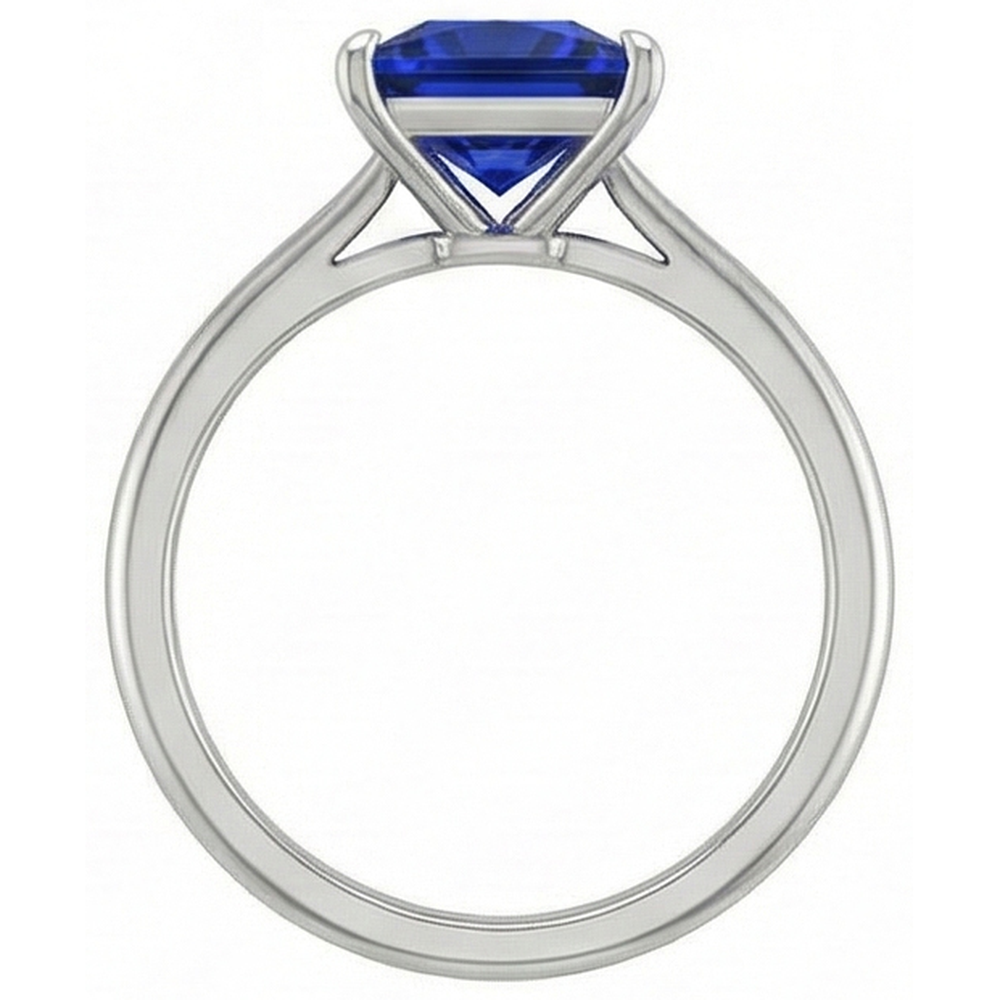 echter princess diamant 5Karat ring auf Weiß