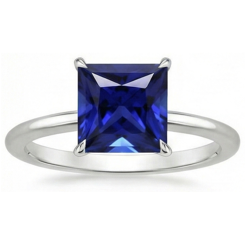 echter princess diamant 5Karat ring Detailansicht