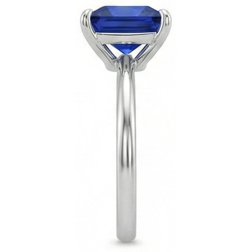 echter princess diamant 5Karat ring Profilansicht