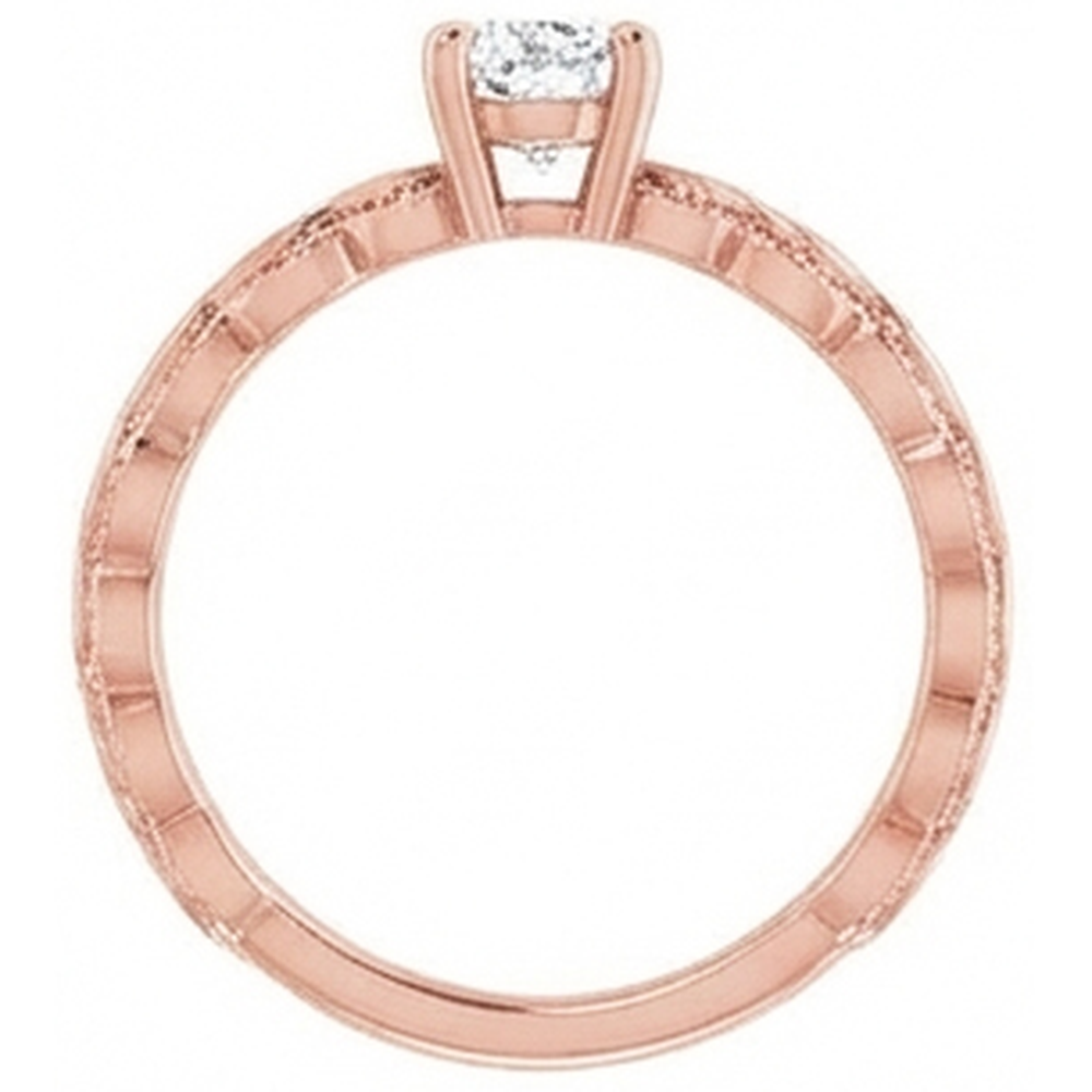 Solitaire Ring Birne alter Bergmann Echt Natürlicher Diamant ( nicht im Labor gezüchtet ) 1.50 Karat Roségold Schmuck