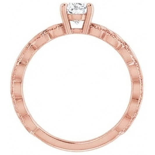 Solitaire Ring Birne alter Bergmann Echt Natürlicher Diamant ( nicht im Labor gezüchtet ) 1.50 Karat Roségold Schmuck