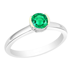 Kunstvoller Farbstein-Ring mit GIA-Geprüft Smaragd – 1,50 Karat