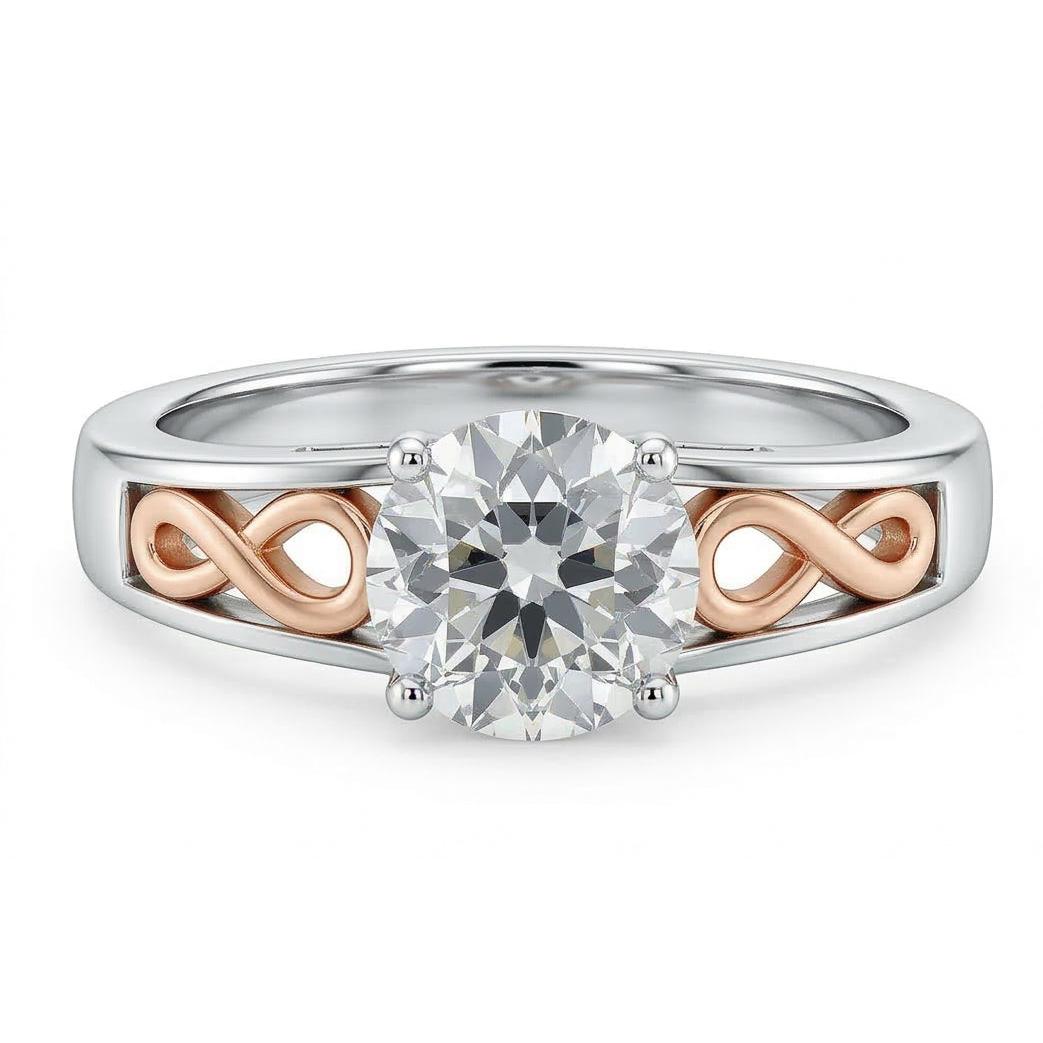 echter round diamant 1.50Karat ring Seitenansicht