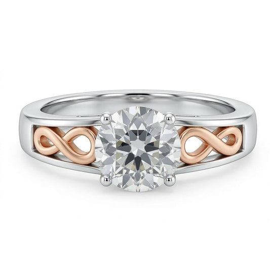 echter round diamant 1.50Karat ring Seitenansicht