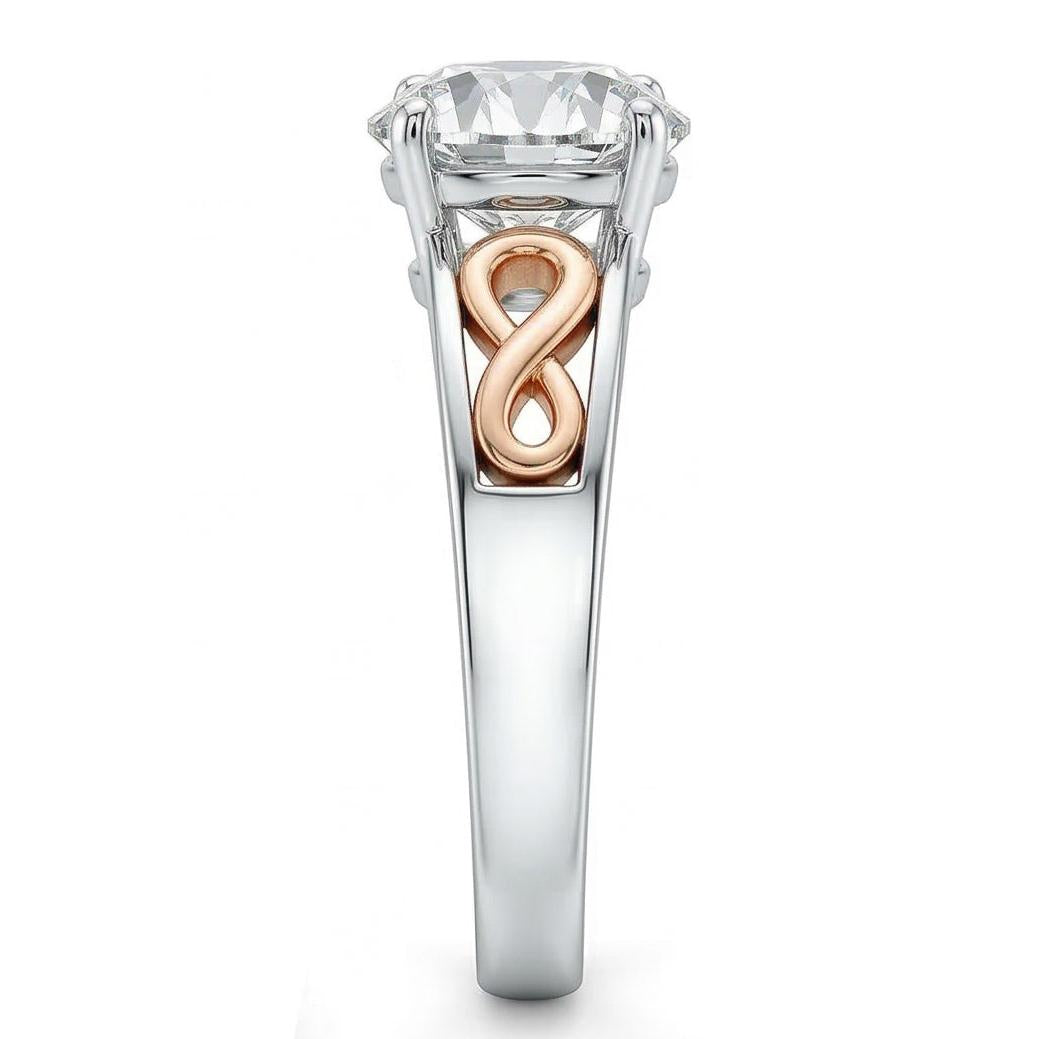 echter round diamant 1.50Karat ring Detailansicht
