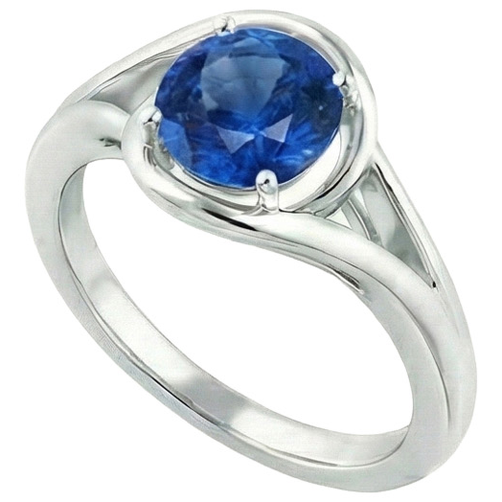 echter round diamant 2Karat ring Draufsicht